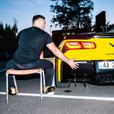 XhodiDaci mit seiner gelben Corvette