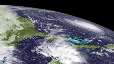 Satellitenbild zeigt Hurrikan "Florence" über dem Atlantik