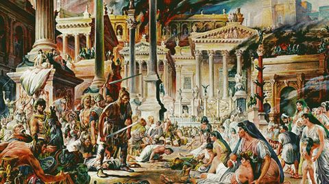 So stellte man sich im 19. Jahrhundert die Plünderung Roms vor. 