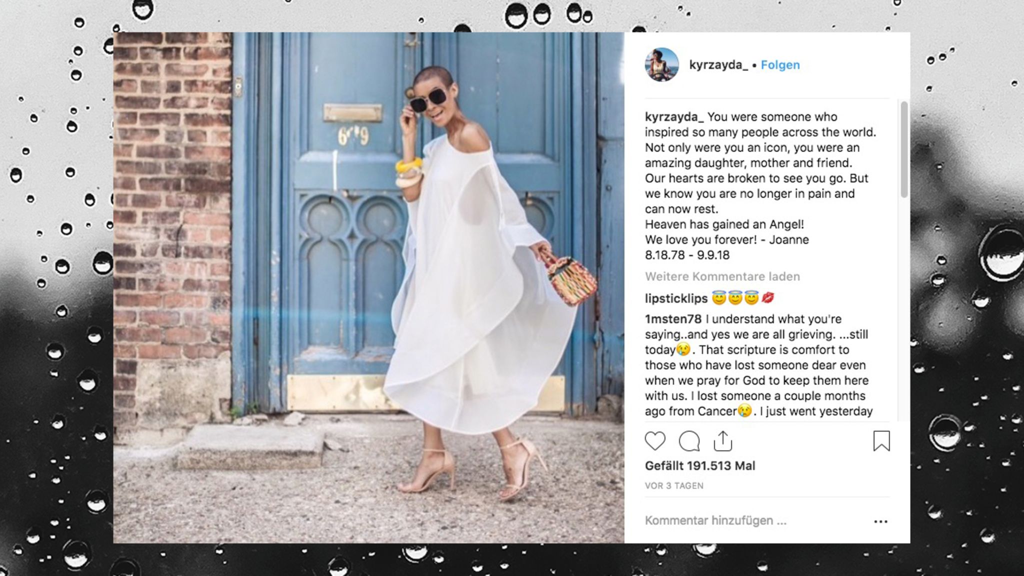 ModeBloggerin Kyrzayda Rodriguez mit nur 40 Jahren an Krebs gestorben(00)