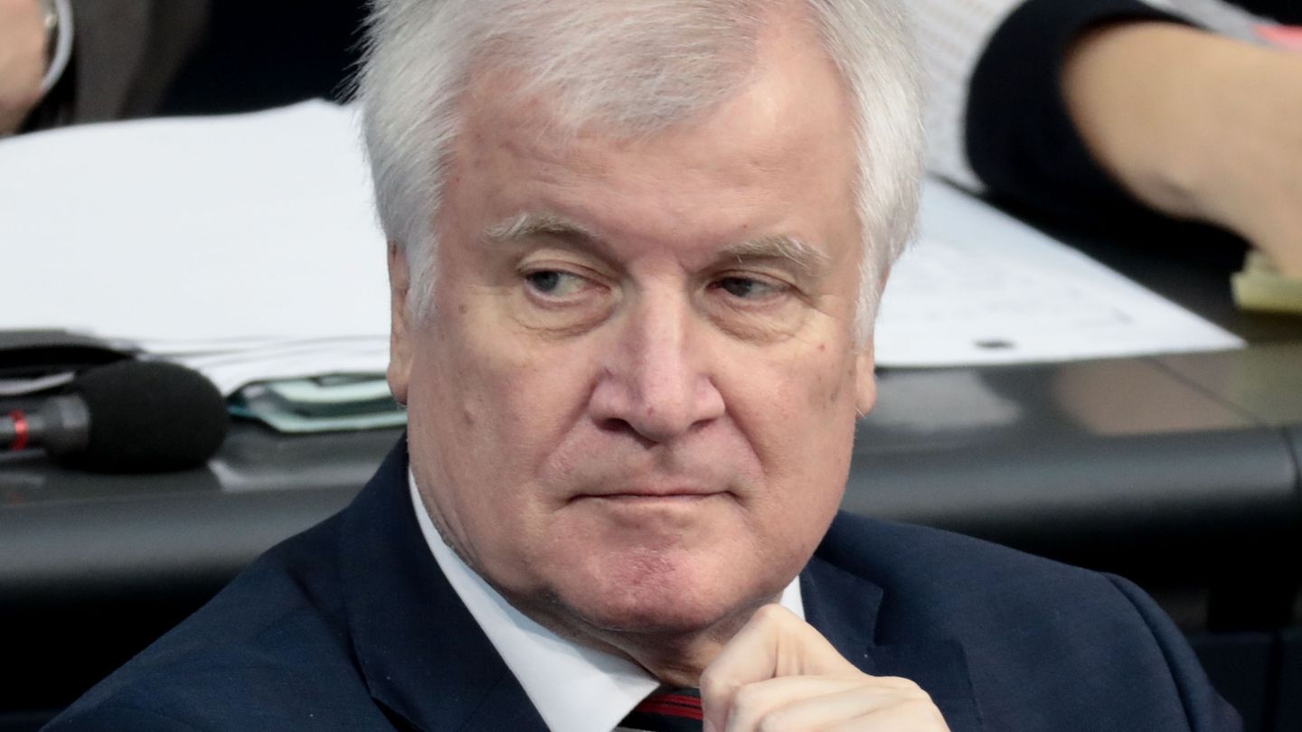 Horst Seehofer bei einer Sitzung im Bundestag