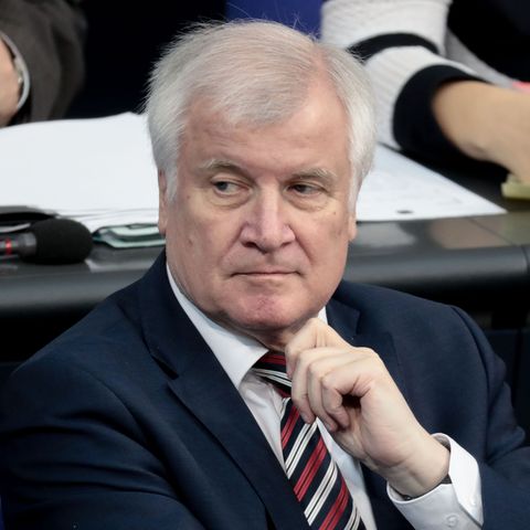 Horst Seehofer bei einer Sitzung im Bundestag