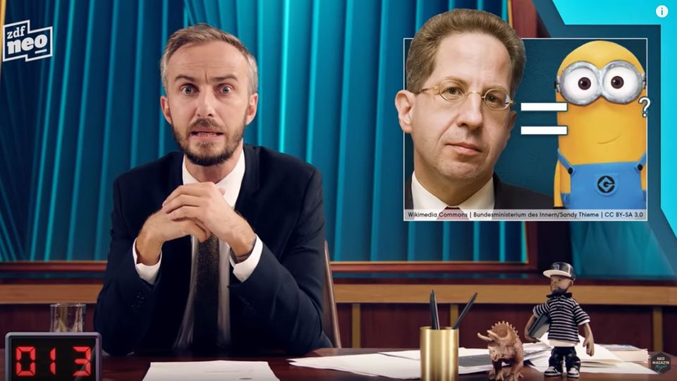 Jan Böhmermann befasst sich mit Hans-Georg Maaßen Jan Böhmermann befasst sich mit Hans-Georg Maaßen