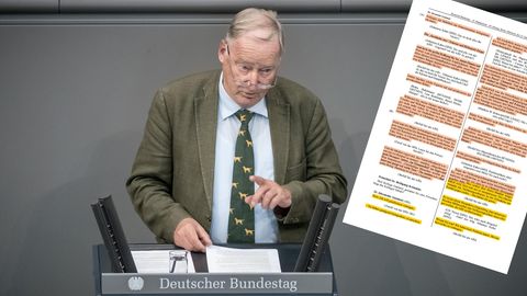 Alexander Gauland, Fraktionsvorsitzender der AfD, spricht am 12. September bei der Generaldebatte im Deutschen Bundestag