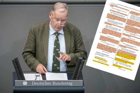 Alexander Gauland, Fraktionsvorsitzender der AfD, spricht am 12. September bei der Generaldebatte im Deutschen Bundestag