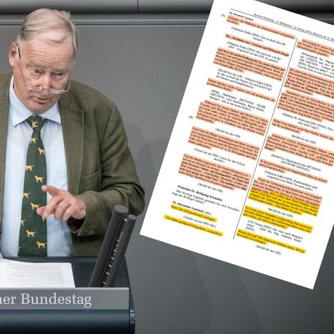Alexander Gauland, Fraktionsvorsitzender der AfD, spricht am 12. September bei der Generaldebatte im Deutschen Bundestag