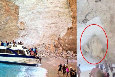 Griechenland: Bergsturz auf Ferieninsel Zakynthos