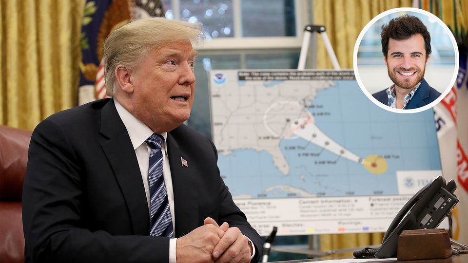 Trump und seine Regierung bereiten sich auf Hurrikan "Florence" vor Trump lobt sich und sein Krisenmanagement zum Himmel – die Realität sieht anders aus