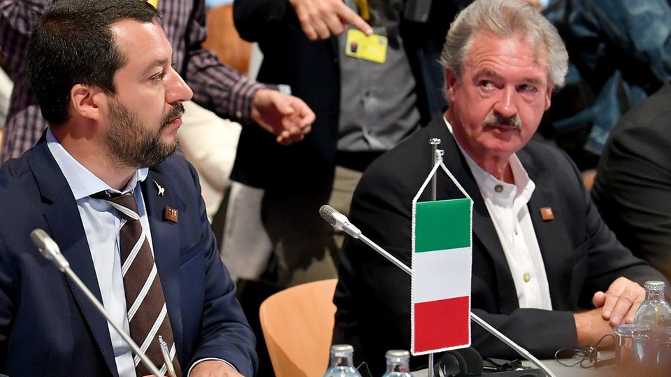 Jean Asselborn beäugte schon kurz vor seinem Ausbruch Salvini misstrauisch