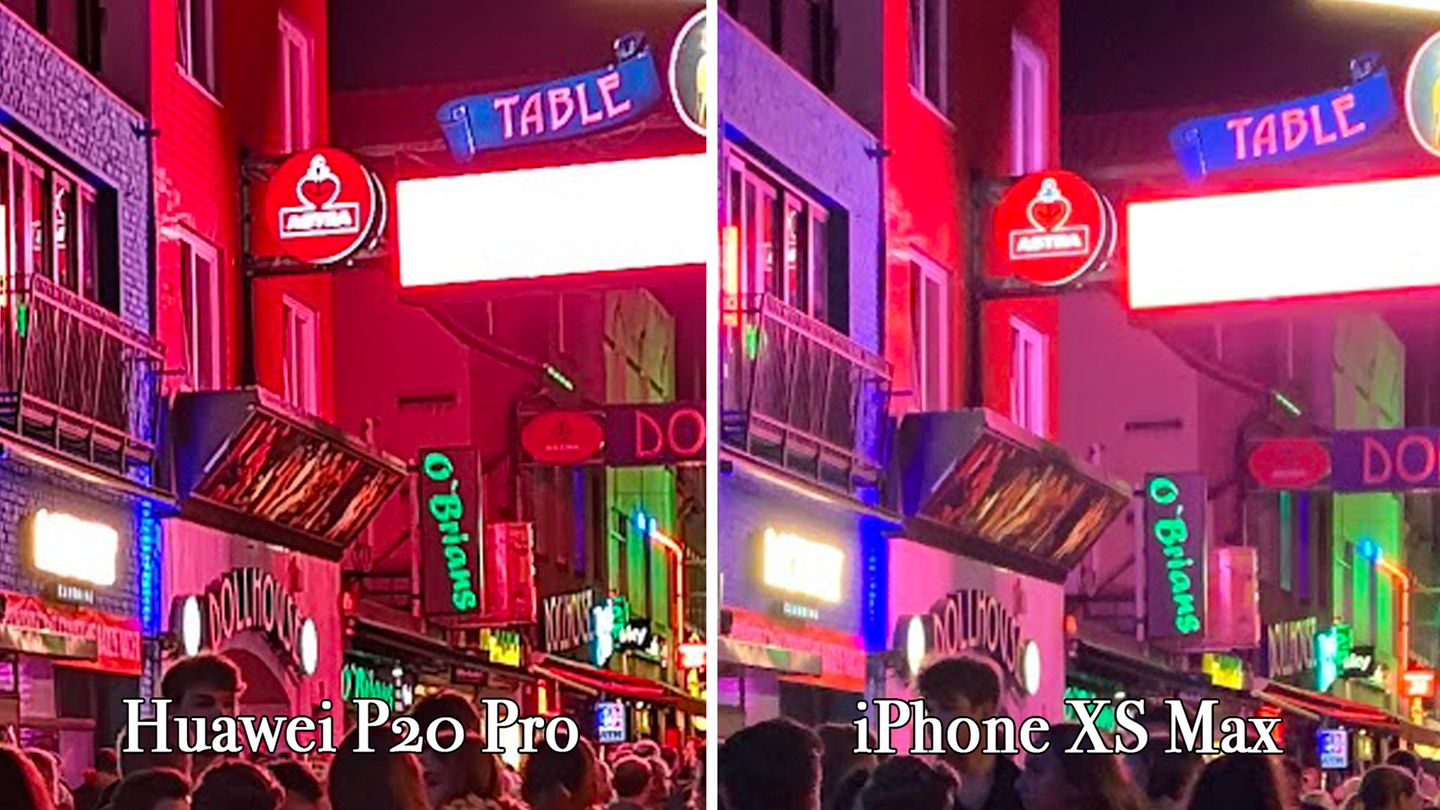 P20 Pro vs. iPhone XS: Gelegentlich übertreibt es die Software jedoch. Bei der Mauer links wurden die Kontraste so stark aufgedreht, dass jeder einzelne Backstein zu erkennen ist. Hier wäre weniger mehr gewesen. Leider kann man den Detailgrad der automatischen Nachbearbeitung nicht anpassen. Gelegentlich übertreibt es die Software jedoch. Bei der Mauer links wurden die Kontraste so stark aufgedreht, dass jeder einzelne Backstein zu erkennen ist. Hier wäre weniger mehr gewesen. Leider kann man den Detailgrad der automatischen Nachbearbeitung nicht anpassen.