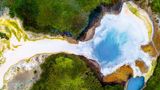 Der heiße Pool Bláhver im Hveravellir-Gebiet: Die Wikinger hatten als erste Siedler einst Angst vor dem Naturschauspiel – es war in Norwegen unbekannt