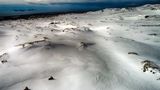 Schneemobil-Tour auf dem Eyjafjallajökull-Gletscher: Im Hintergrund liegen die Westmännerinseln