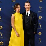 Nicht zu übersehen waren Schauspieler Benedict Cumberbatch und seine Frau Sophie Hunter. Das lag nicht an seinem neuen Haarschnitt, sondern an ihrem leuchtend gelben Kleid.