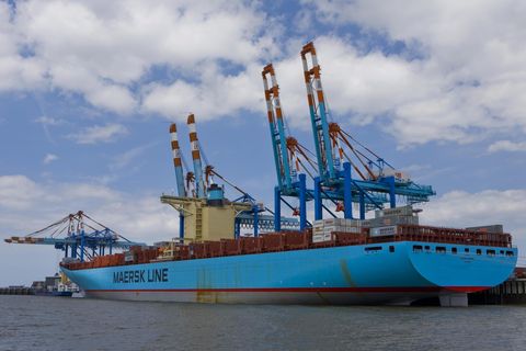 Containerschiff der Firma Maersk