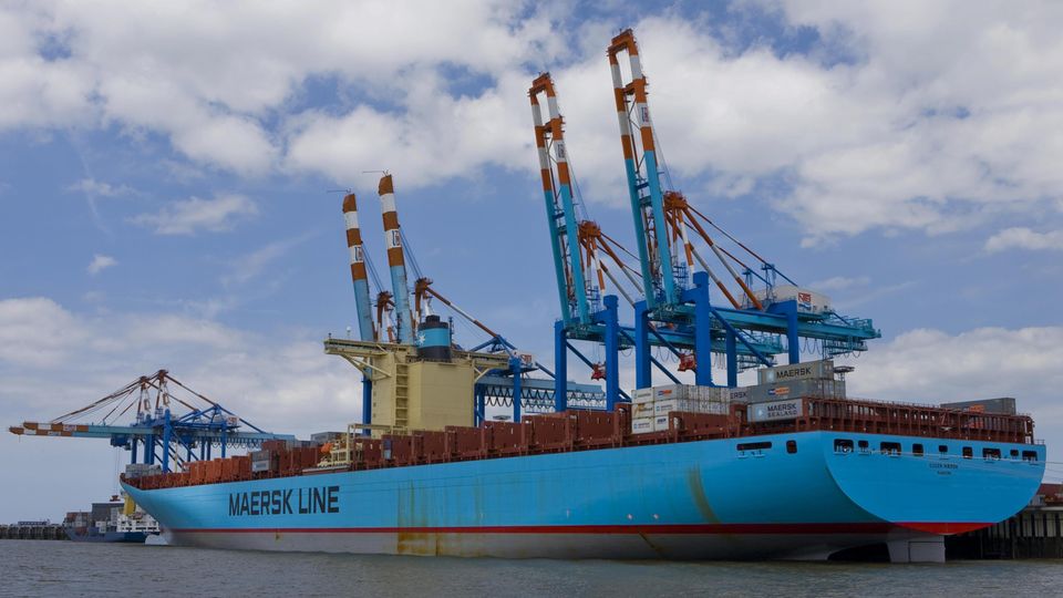 Containerschiff der Firma Maersk