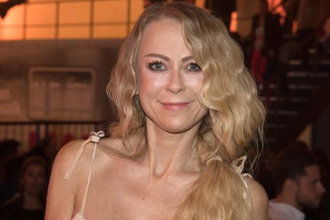 Jenny Elvers Anfang des Jahres bei der Fashion Week in Berlin