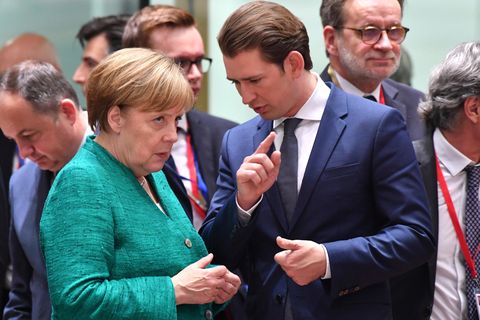 Angela Merkel und Sebastian Kurz