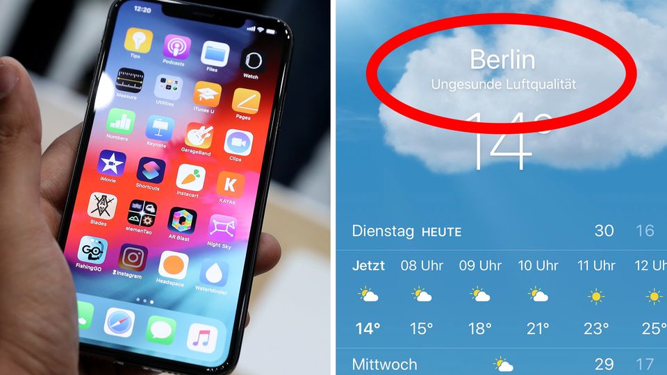 Neues Feature: Was hat es mit der "ungesunden Luft"-Anzeige beim iPhone auf sich? Neues Feature: Was hat es mit der "ungesunden Luft"-Anzeige beim iPhone auf sich?