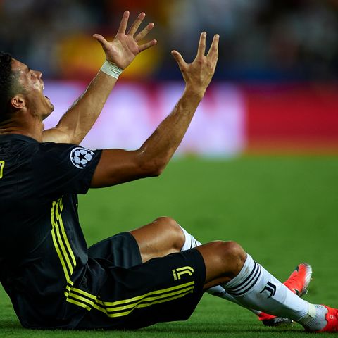 Im 154. Champions-League-Spiel seiner Karriere ist Cristiano Ronald erstmalig des Feldes verwiesen worden