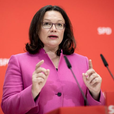 Andrea Nahles - Ja zu Maaßen bringt sie in ihrer Partei in die Zwickmühle