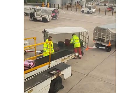 Szene am Manchester Airport