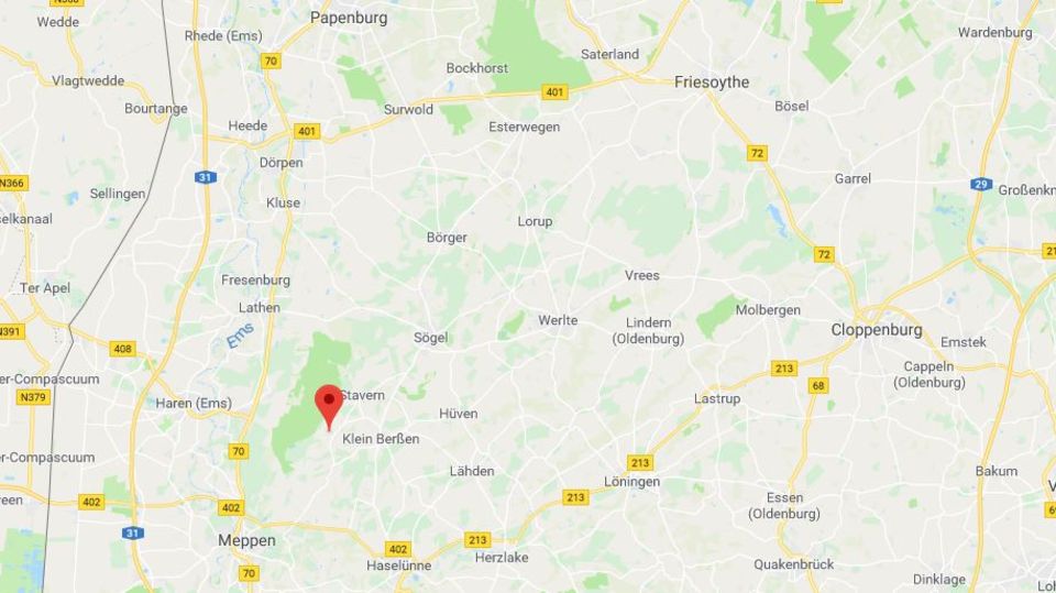 Meppen Moorbrand Karte