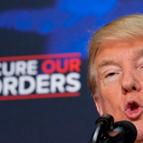 US-Präsident Donald Trump bei einer Rede zum Thema Immigration vergangenen Juni in Washington