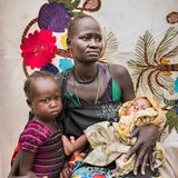 ... die ihr wichtigstes Hab und Gut auf der Flucht aus dem Südsudan nach Uganda gerettet haben, wurde auch ausgezeichnet