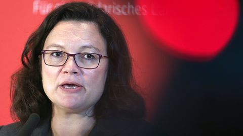 Andreas Nahles gesteht in dem Brief ein, sich in der Causa Maaßen geirrt zu haben