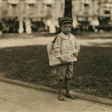 Der 7-jährige Ferris, Zeitungsverkäufer, in Mobil, Alabama.