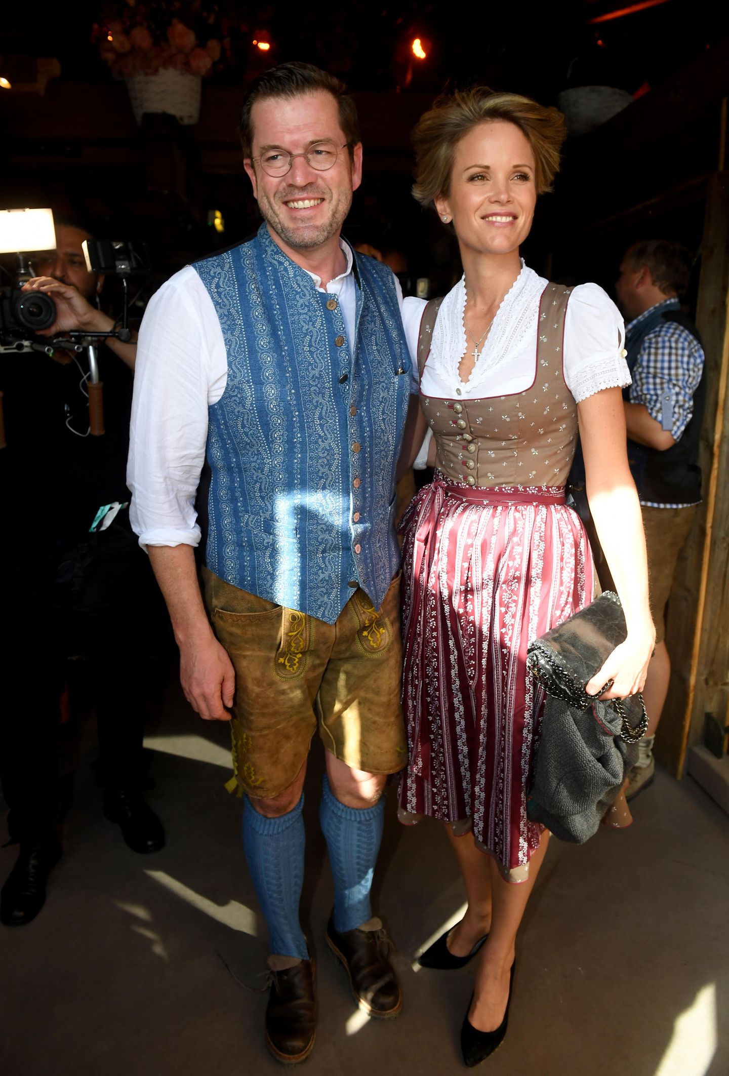 Zu Besuch in der bayerischen Heimat: CSU-Politiker Karl-Theodor zu Guttenberg und seine Frau Stephanie