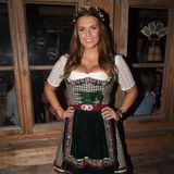 Auch Moderatorin Laura Wontorra machte einen Abstecher zum Oktoberfest