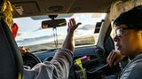 Unterwegs auf der Routa 40: Die Fernstraße führt direkt in die Berge