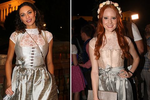 Lilly Becker 2017 auf dem Oktoberfest (l.) und Barbara Meier bei der diesjährigen Wiesn