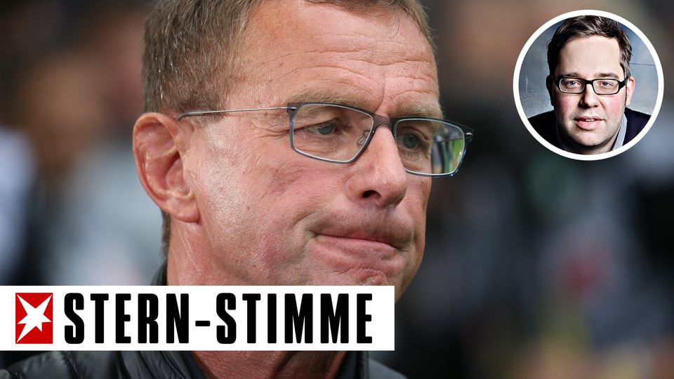 RB Leipzig-Trainer und Manager Ralf Rangnick kneift die Lippen zusammen