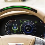 Grünes Leuchtband im Lenkrad: Super Cruise ist aktiv