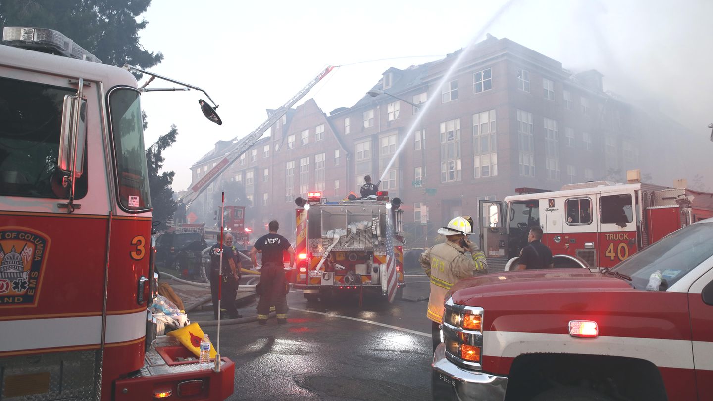 Feuerwehreinsatz am Arthur-Capper-Altenheim in Washington am 19. September