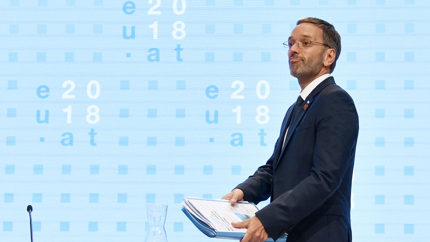 Österreichs Innenminister Herbert Kickl