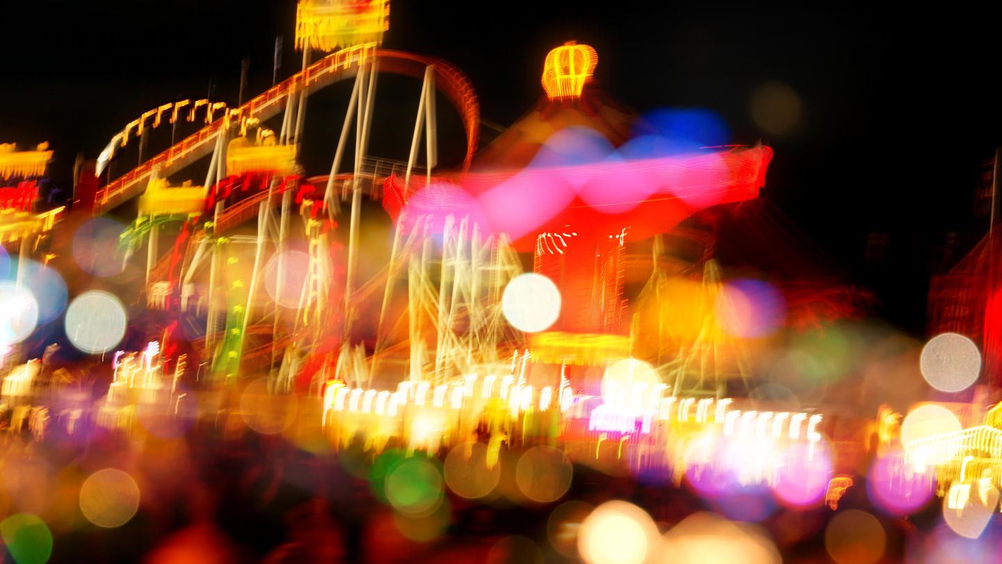 Lichter von Fahrgeschäften