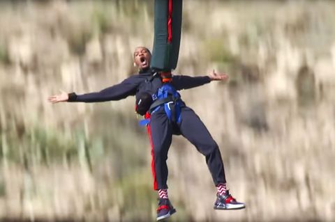 Hollywoodstar: Zum 50. Geburtstag: Will Smith macht Bungee-Stunt über dem Grand Canyon