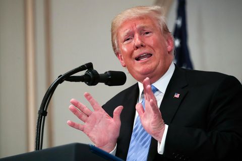 US-Präsident Donald Trump während einer Pressekonferenz im Rahmen der 73. Sitzung der UN-Vollversammlung