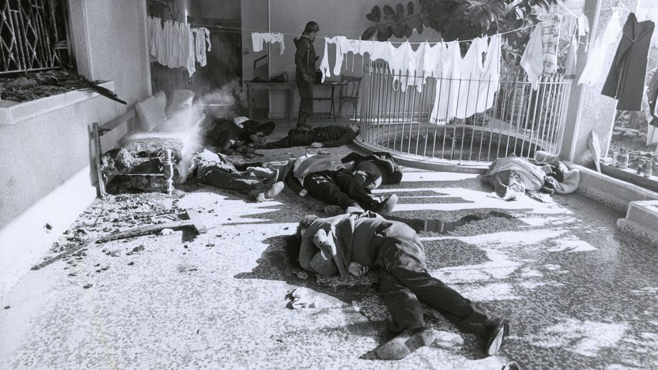 Die Opfer des Massakers von Damur