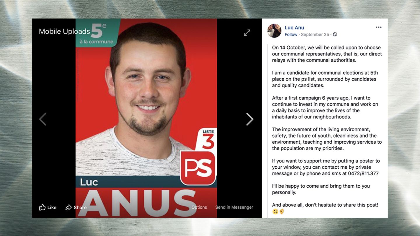 Belgien Der Nachname dieses Politiker ist Facebook zu 