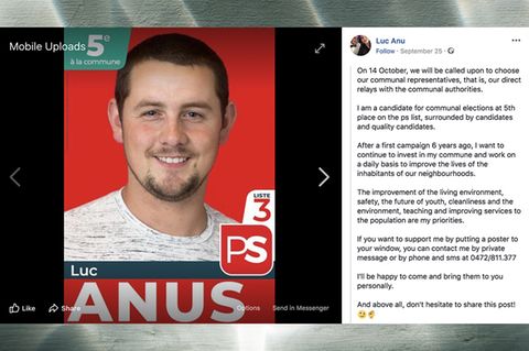 Belgien: Der Nachname dieses Politiker ist Facebook zu "unangebracht"