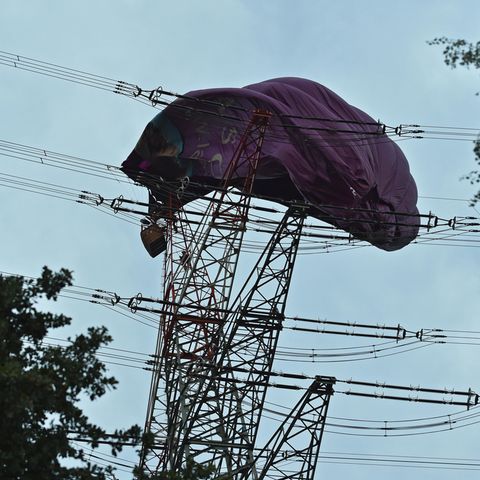 nachrichten deutschland - ballon in stromleitung