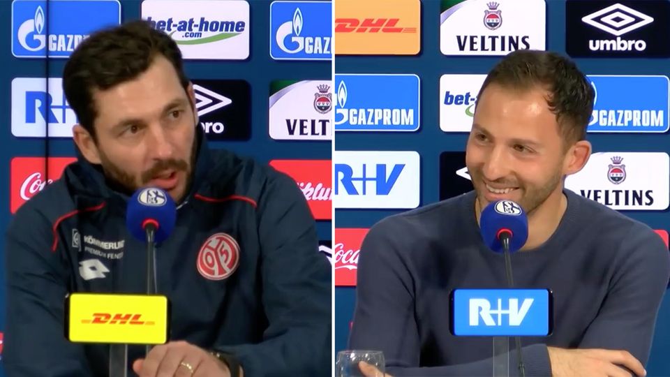 Schalke Trainer verspricht sich Schalke Trainer verspricht sich