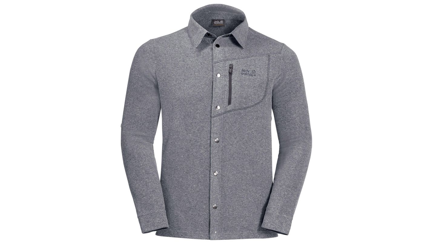 Zugeknöpft  Es muss nicht immer Pulli sein: Das Fleece-Hemd "Rogaland" sieht auch beim Hüttenabend gut aus. Jack Wolfskin, ca. 90 Euro