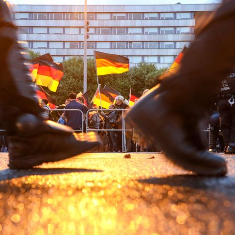 Abgebildet ist eine rechte Demo eben dort Mitte September.