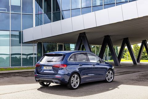 Mercedes B-Klasse - das Heck hat deutlich gewonnen