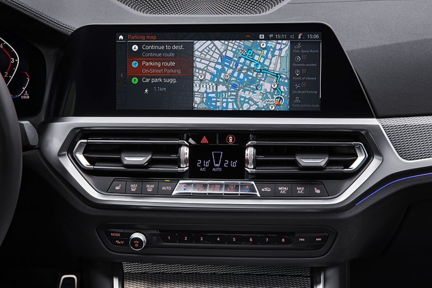 BMW Dreier - lässt sich auch per Touch bedienen